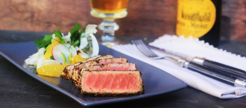 BBQ Pepper-Crusted Tuna Recipe