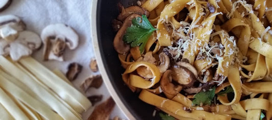 Fettuccine in Porcini Garlic Sauce Recipe