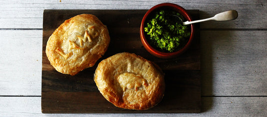 Lamb Pies with Mushy Peas Recipe