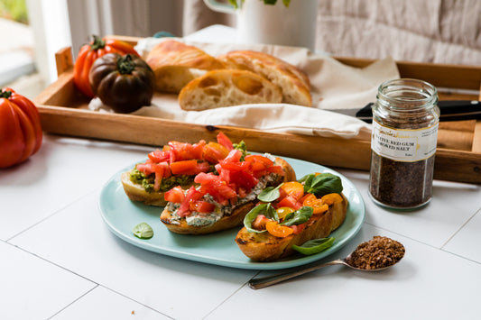 Tomato & Smoked Salt Bruschetta Trio Recipe