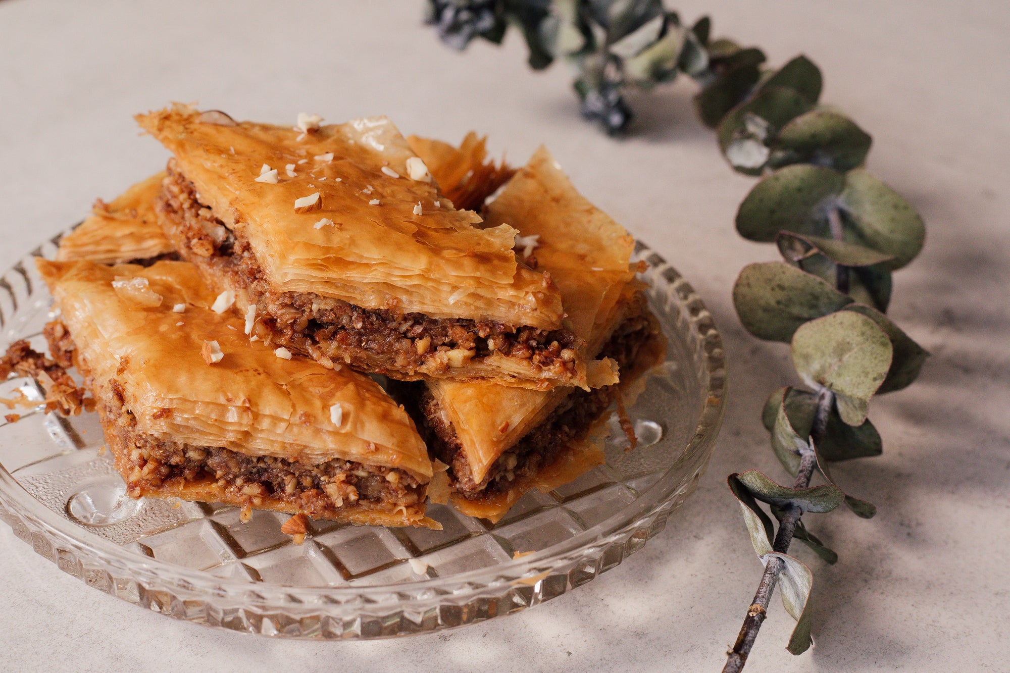 Raj's Majestic Chai Masala Spiced Baklava with Raj's Chai Tea Syrup 