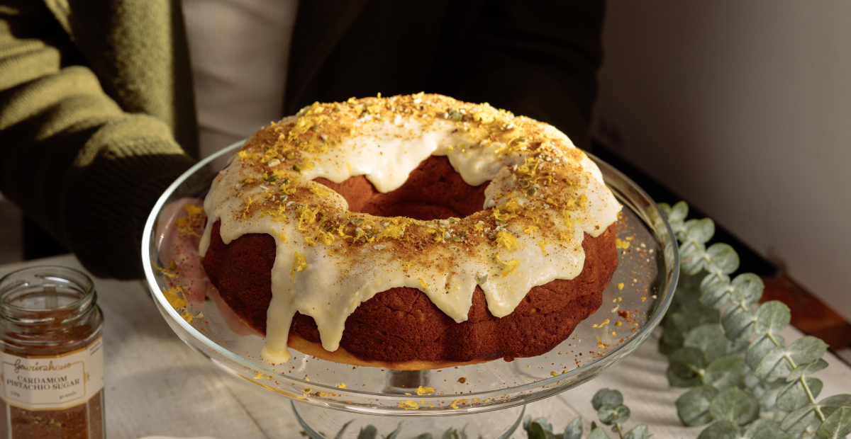 Lemon Cardamom Bundt Cake