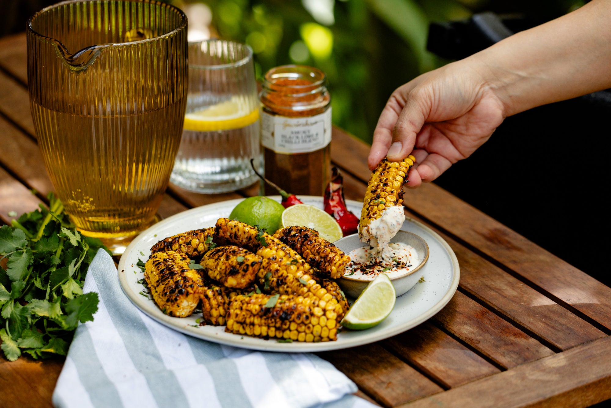 BBQ Corn Ribs with Smoky Chilli Mayo