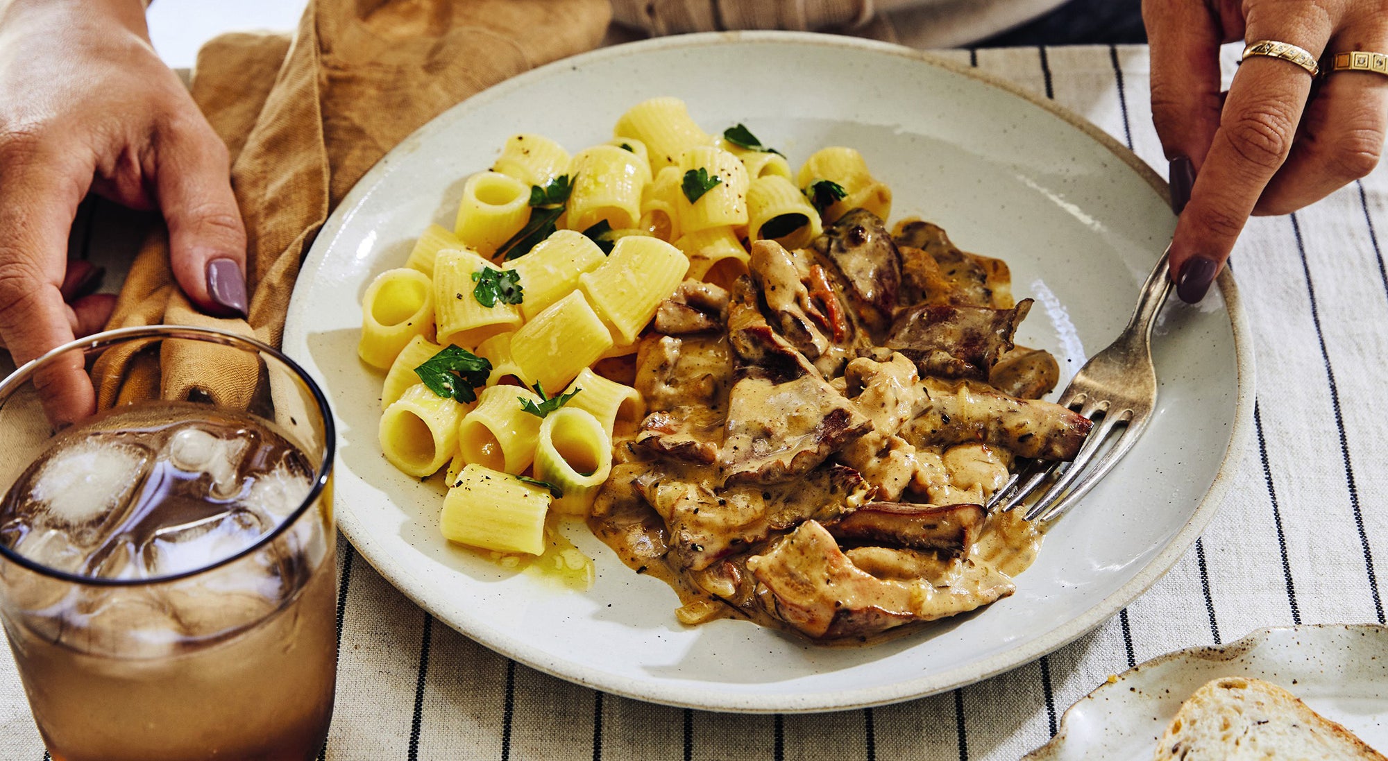 Creamy Beef & Wild Mushroom Stroganoff