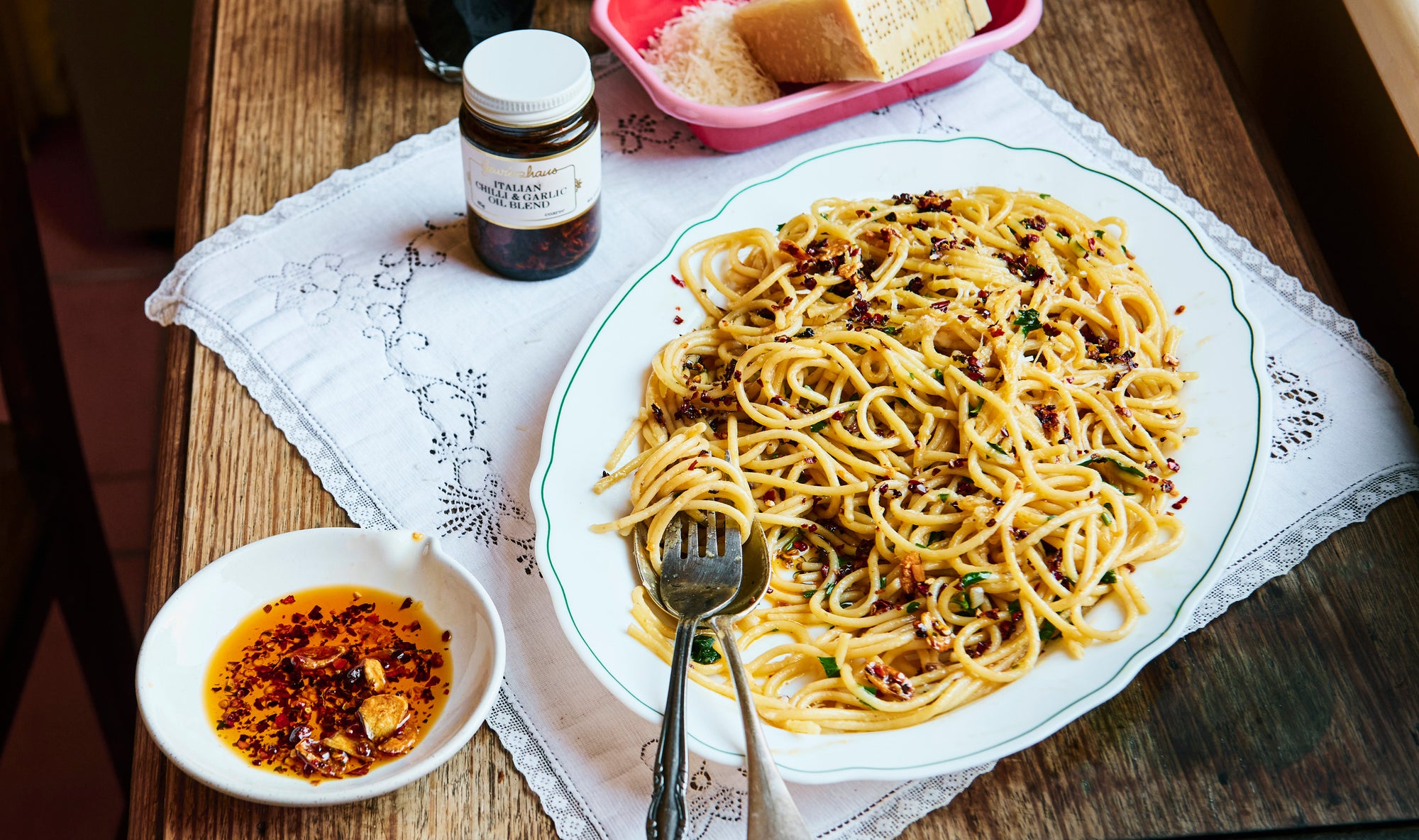 Garlic, Oil and Chilli Spaghetti