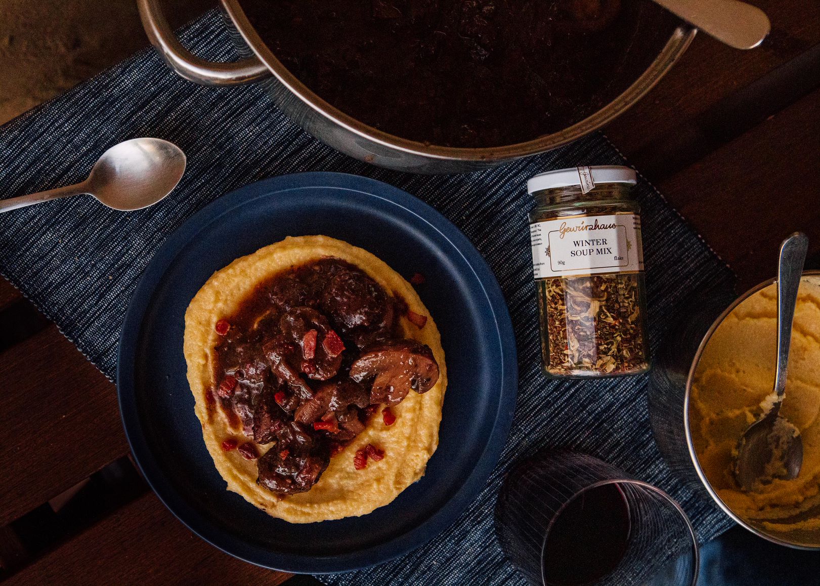 Beef Casserole with Red Wine, Mushrooms & Bacon - Gewürzhaus