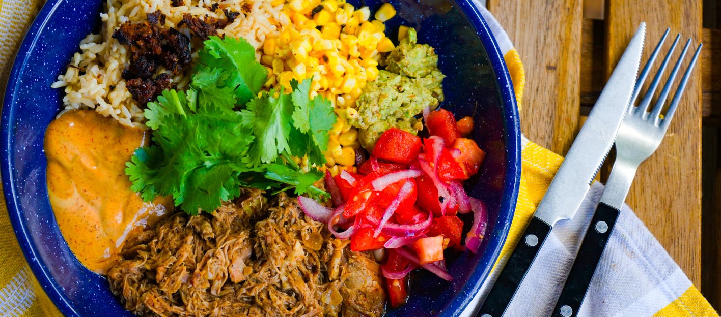 Chipotle Pulled Pork Nourish Bowl - Gewürzhaus