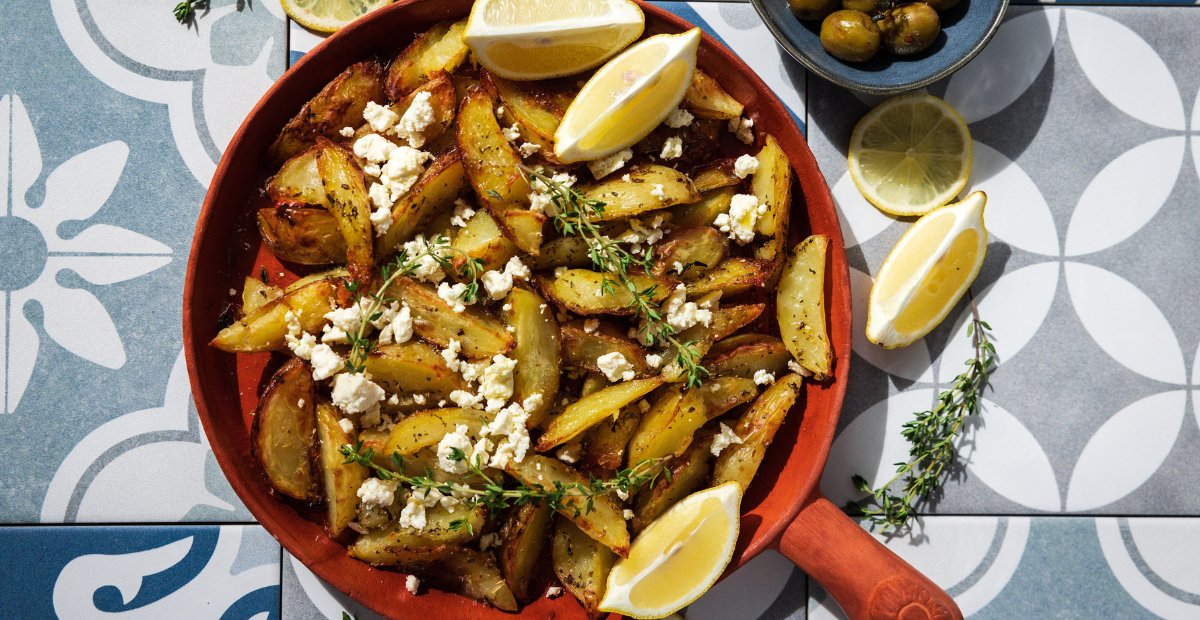 Feta and Oregano Lemon Potatoes - Gewürzhaus