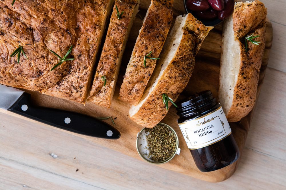 Focaccia with Herbs - Gewürzhaus