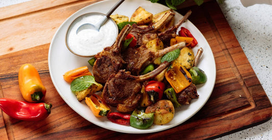 Harissa Lamb Cutlets with Minted Yoghurt - Gewürzhaus