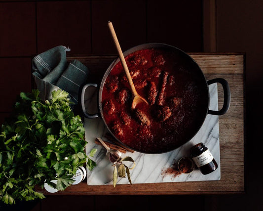 Soutzoukakia (Spiced Beef Kofta in Aromatic Tomato Sauce) - Gewürzhaus