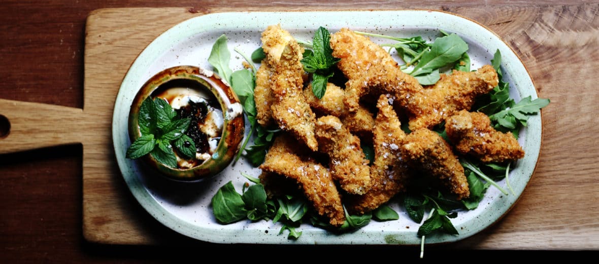 Spiced Fish Bites with Mint Yoghurt Dipping Sauce - Gewürzhaus