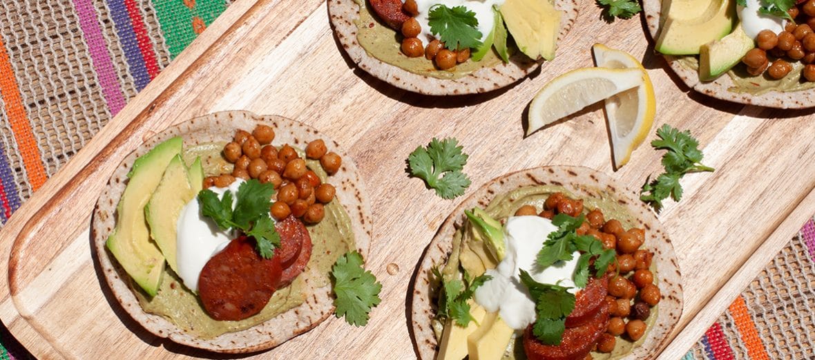 Tex Mex Chickpeas with Chorizo & Avocado Mousse - Gewürzhaus