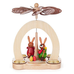 Pyramid, Green and Red Bunnies for Tealights