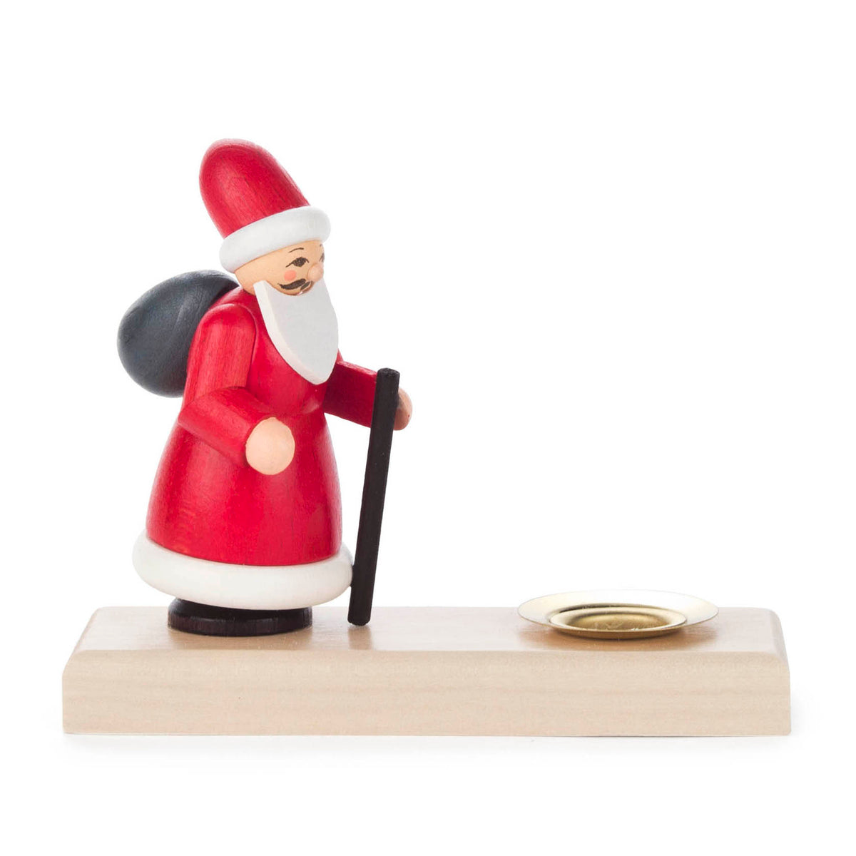 Candle holder with Santa