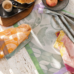 Brunch Gourmand Tea Towel Green