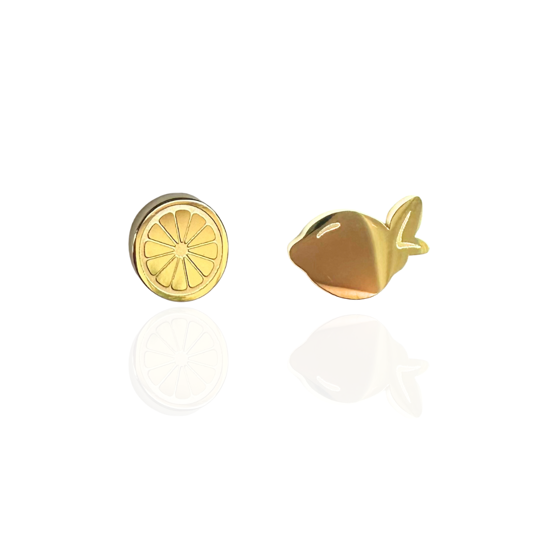 Lemon Stud Earring 18K Gold Plated