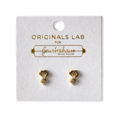 Radish Stud Earring 18K Gold Plated