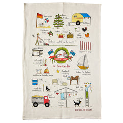 Christmas in Australia Tea Towel