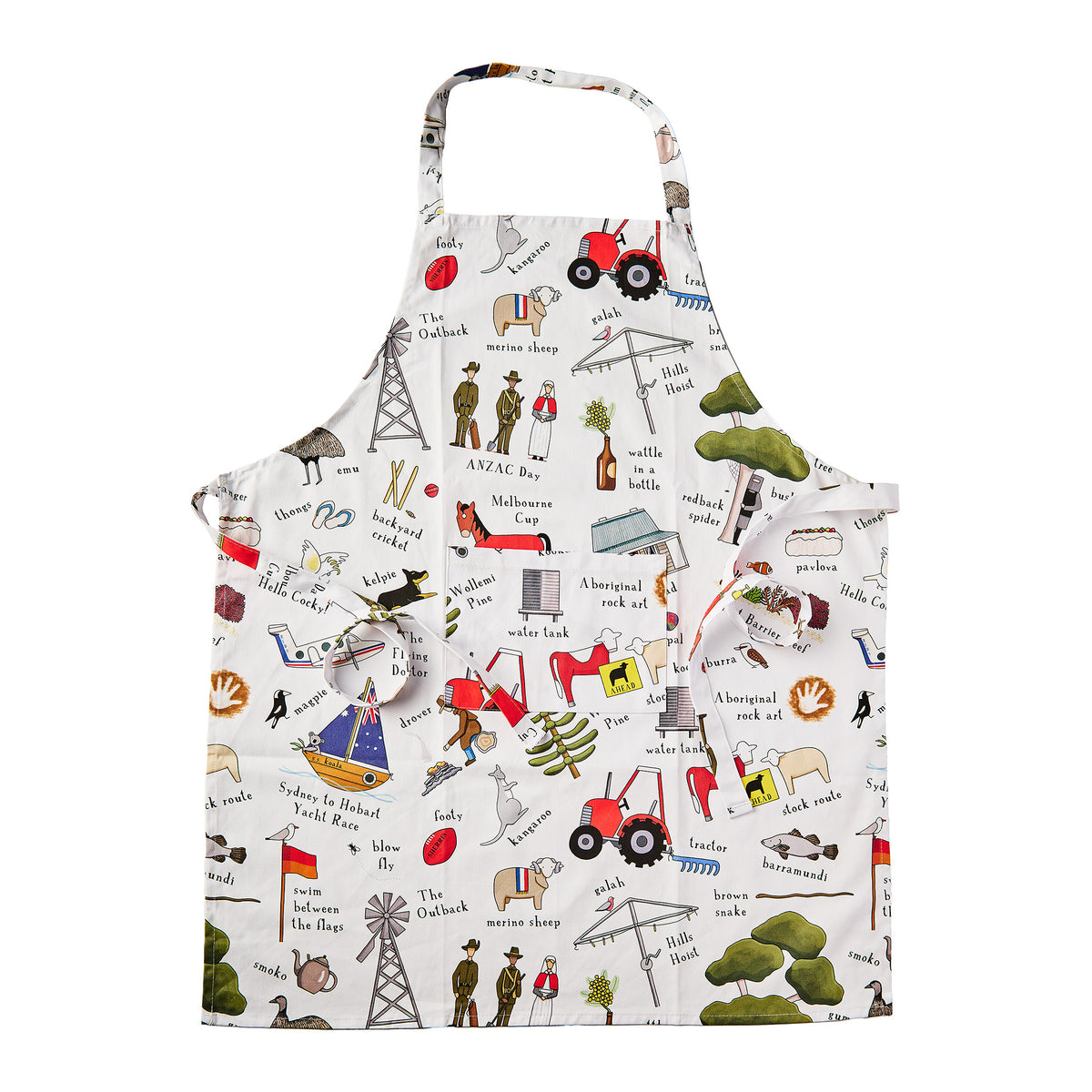 This is Australia Mix print Apron