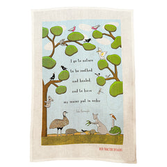 I Go To Nature Tea Towel