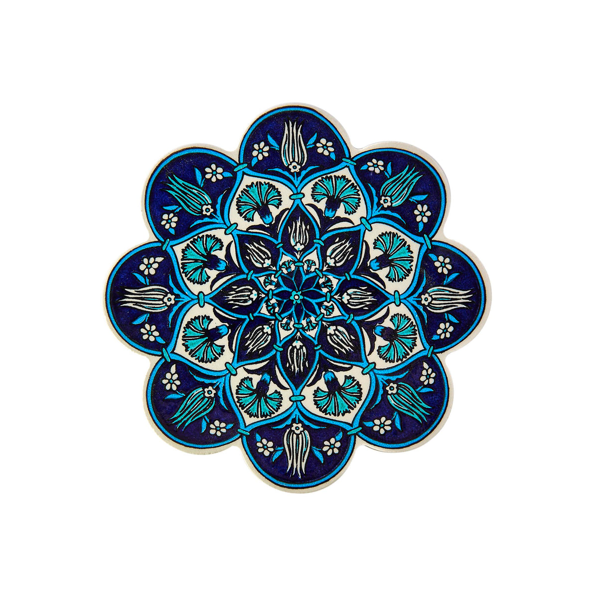 Navy Blue, Light Blue & White Trivet (PN 74)