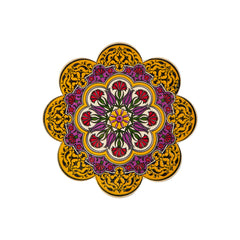 Yellow Red White Turkish Trivet