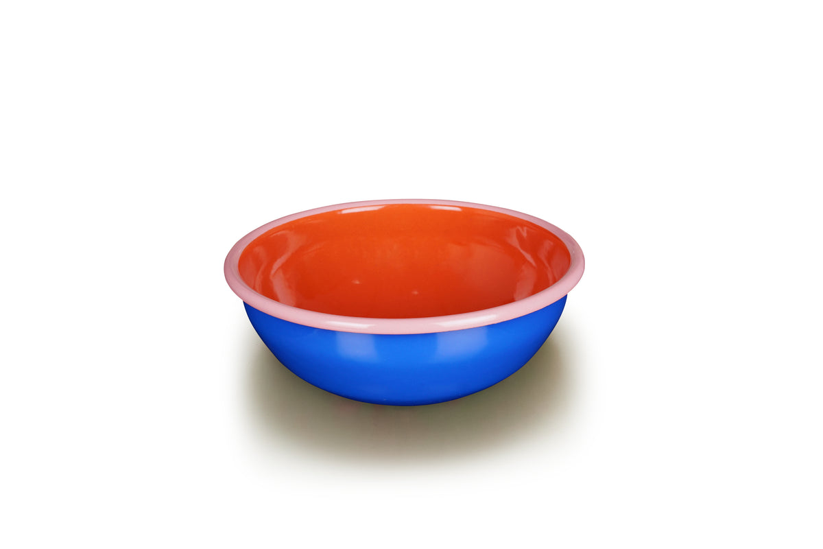 Enamel Bowl Electric Blue 16 cm