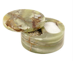 Salt & Pepper Cellar Marble Green