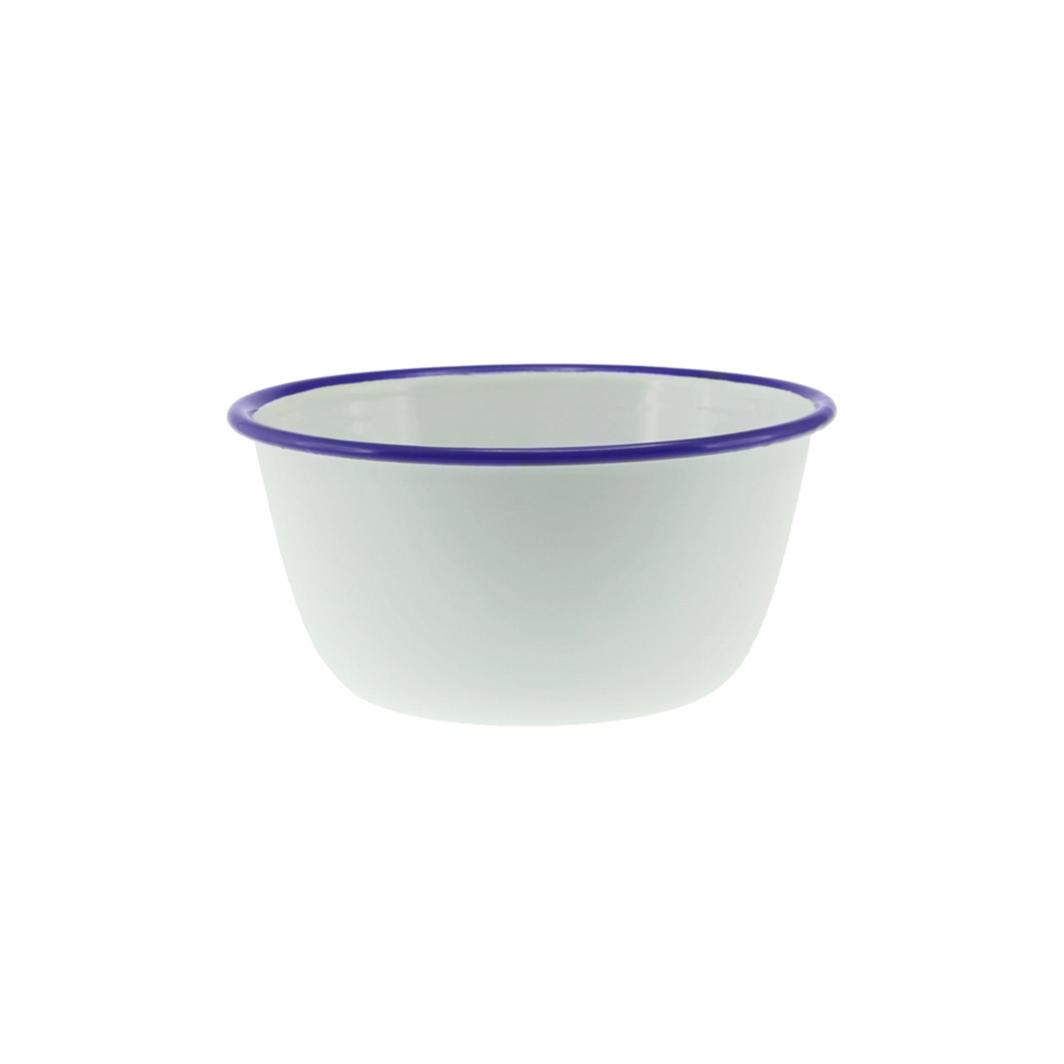 Enamel Pudding Basin 16cm White