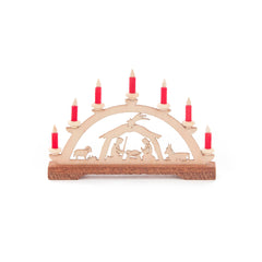 Mini Candle Arch Nativity Nativity Red Candles