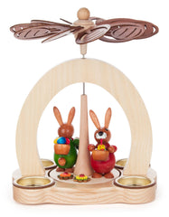 Pyramid, Green and Red Bunnies for Tealights