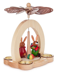 Pyramid, Green and Red Bunnies for Tealights
