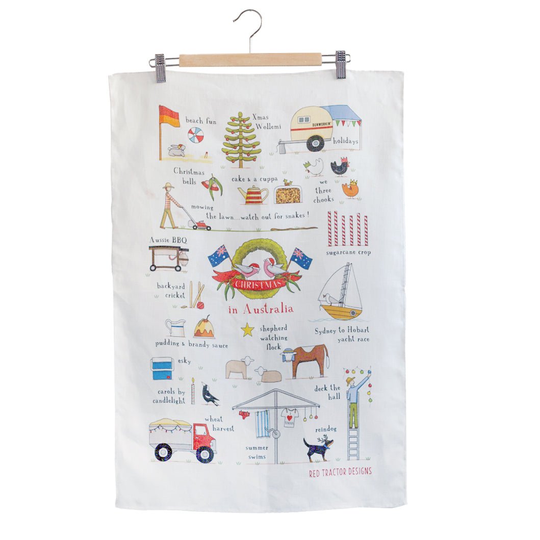 Christmas in Australia Tea Towel - Gewürzhaus