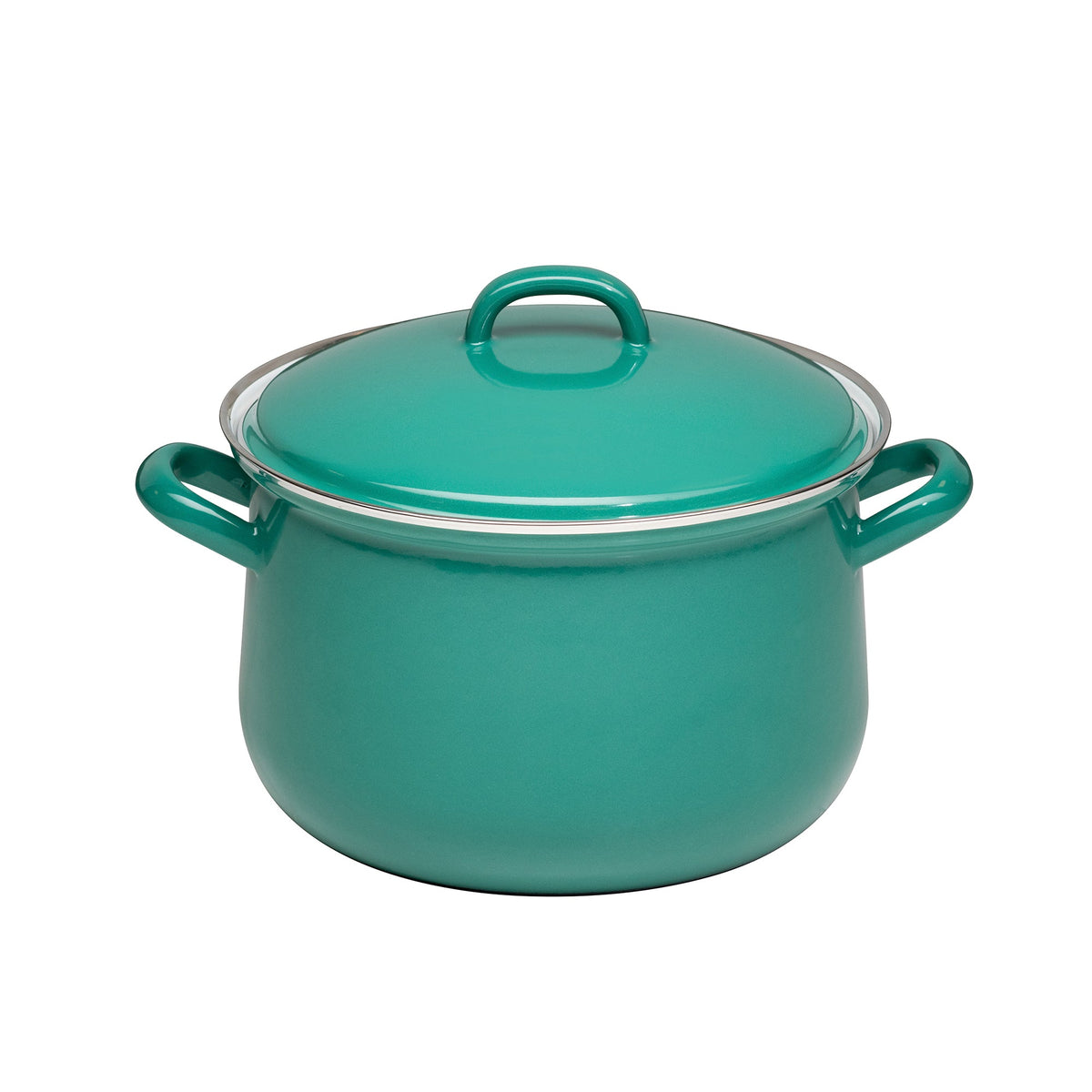 Classic Stockpot with Lid 20cm/3.5L Natural Dark Green - Gewürzhaus