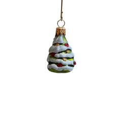 Hand Blown Glass Hanging Ornament, Mini Christmas Tree - Gewürzhaus