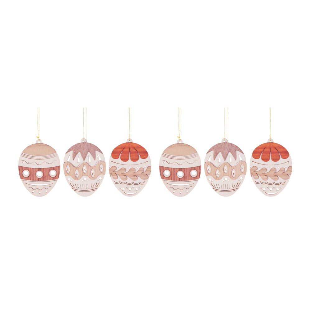Hanging Tree Ornament, Easter Egg (6 Pack) - Gewürzhaus