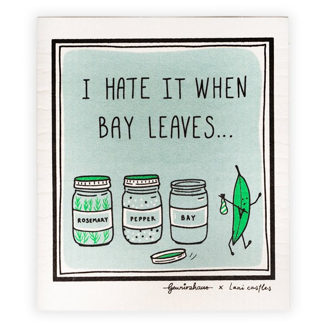 I Hate it when Bay Leaves Dishcloth - Gewürzhaus