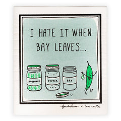 I Hate it when Bay Leaves Dishcloth - Gewürzhaus